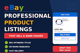 create SEO optimized ebay product listings