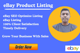 do ebay product listing, ebay lister, ebay listing, ebay SEO listing