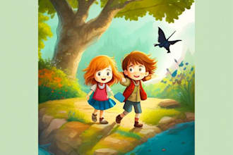illustrate children story book illustrations, children story book illustrations