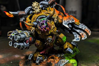 build and paint your miniatures, warhammer, dnd ect