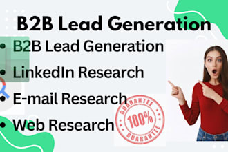 do data enrichment, b2b lead generation, email list building, by using linkedin