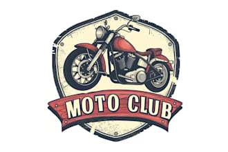 design high quality mc, biker, motorcycle logo with express delivery