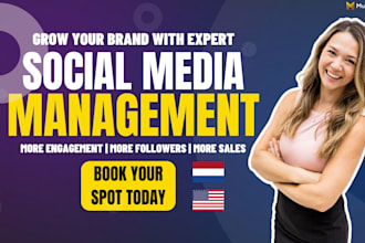 manage social media and create content in dutch and english