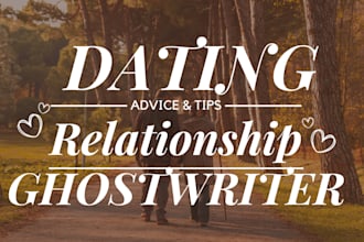 ghostwrite dating and relationship advice ebook online course for amazon kdp
