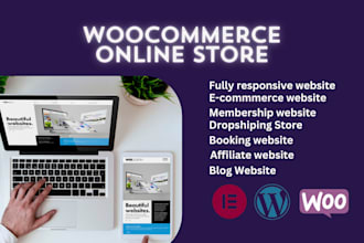 built woocommerce website online store,wordpress ecommerce website
