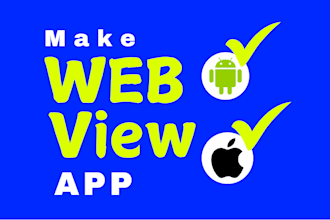 create responsive webview app for you using flutter dart, anroid IOS for website