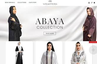 design abaya website clothing store hijab fashion store islamic wears website
