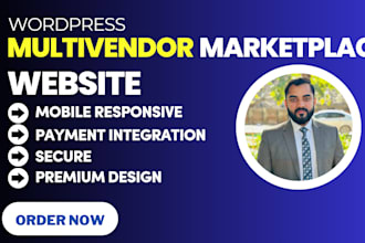 build wordpress multi vendor ecommerce marketplace website with woocommerce