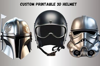 3d printable helmet, helmet, 3d mask, mask, cosplay 3d models for 3d printing