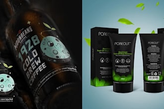 design peptide sarms supplement, vial, spray cosmetic label and packaging design