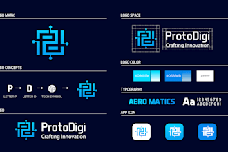 do modern,minimalist logo and brand style guide