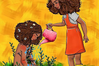 illustrate african american children book illustration