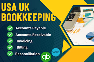 manage accounts payable accounts receivable, invoicing and reconciliations US UK