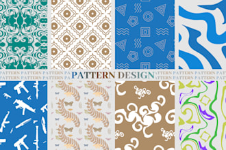 do seamless patterns for textile print fabric design