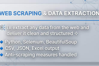 do web scraping and data mining