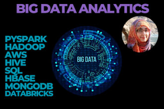 do pyspark, databricks, hadoop, hive and AWS based big data projects for you