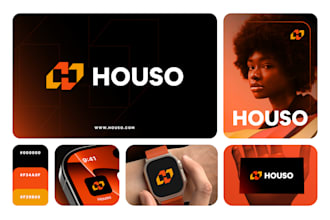 do modern unique business logo design for your brand