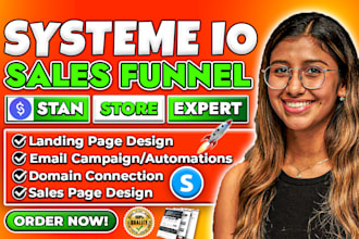 setup stan store digital product, systeme io sales funnel, systeme io funnel