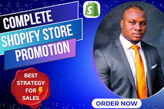 complete dropshipping shopify marketing promotion to boost shopify store sales