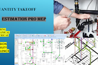 do mechanical, electrical and plumbing material takeoff and cost estimation