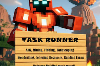 mine, build farms, afk, anything you would love to in minecraft