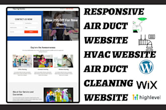 build air duct website hvac website air duct cleaning website dryer vent website