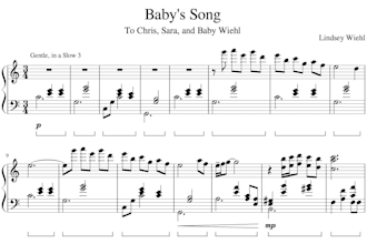 write a lullaby for the new baby in your life