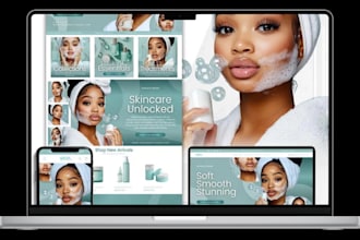 design profitable skin care website skincare shopify store beauty spa website