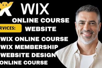 create online course website wix website design kajabi website thinkific website