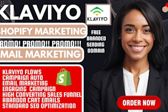boost shopify sales do shopify marketting and klaviyo email marketing campaign