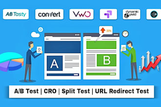 develop ab tests using HTML CSS javascript jquery on any platform vwo etc