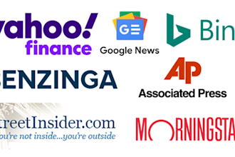 publish press release to major PR sites, digital journal, yahoo finance