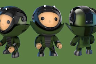 sculpt custom 3d funko pop, action figures, props, toy 3d model for printing