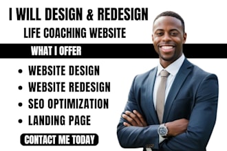 design life coaching website coaching website and life coach consulting website