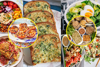 write design cookbook recipe, vegan food menu, air fryer vegetarian dessert diet