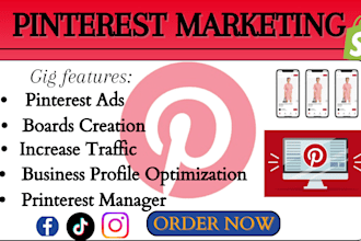 setup optimize manage pinterest social media marketing pins and boards