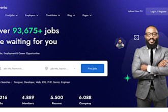 design staffing website, recruitment website, job board, job agency website