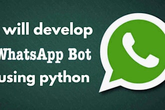 create whatsapp chatbot, whatsapp bot, whatsapp api, in python