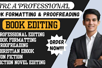 proofread developmental edit and format nonfiction, christian self help book