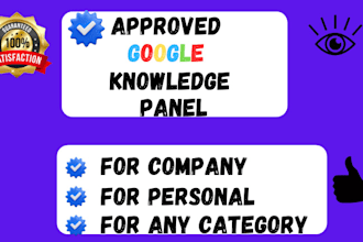 verified google knowledge panel, knowledge graph, for personal, brand or company