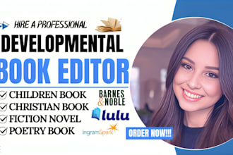 developmental edit proofread amazon fiction novel poetry christian book editor