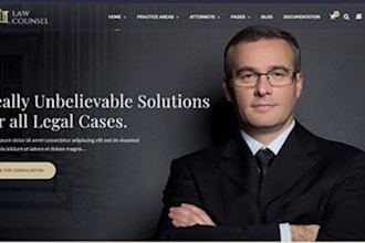 design a responsive notary website, notary logo, notary landing page, lawyer web