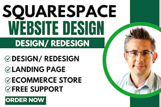 create squarespace website design or redesign quarespace website online store