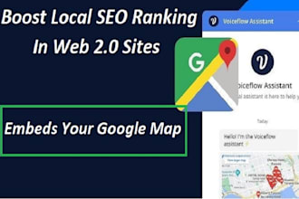 embed your google map in web2 sites for local SEO boost
