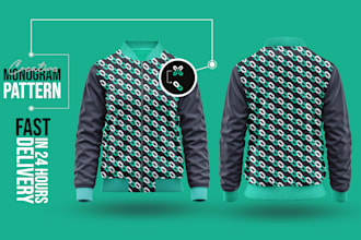 do seamless monogram, textile, and pattern design