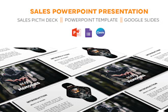 design redesign business sales presentation powerpoint sales pitch deck template