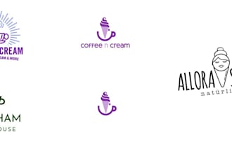 design food cafe restaurant ice cream pizza burger logo