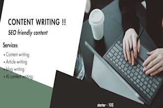 seo friendly article and blog  writer