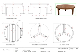 make your furniture using technical drawings with autocad