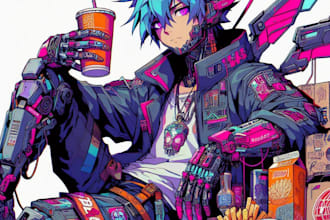do cyberpunk scifi futuristic city